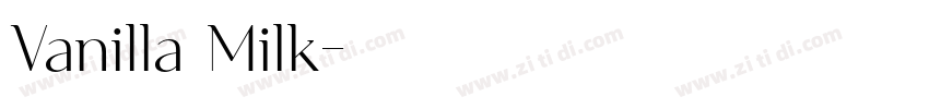 Vanilla Milk字体转换